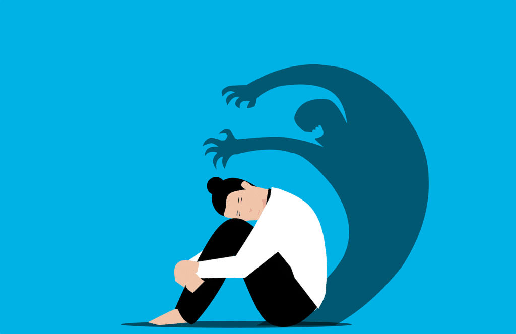 illustration of stress and anxiety
